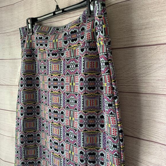 LuLaRoe Cassie Pencil Skirt Geometric Abstract Western Pattern Pull-On Size XL - Picture 14 of 15